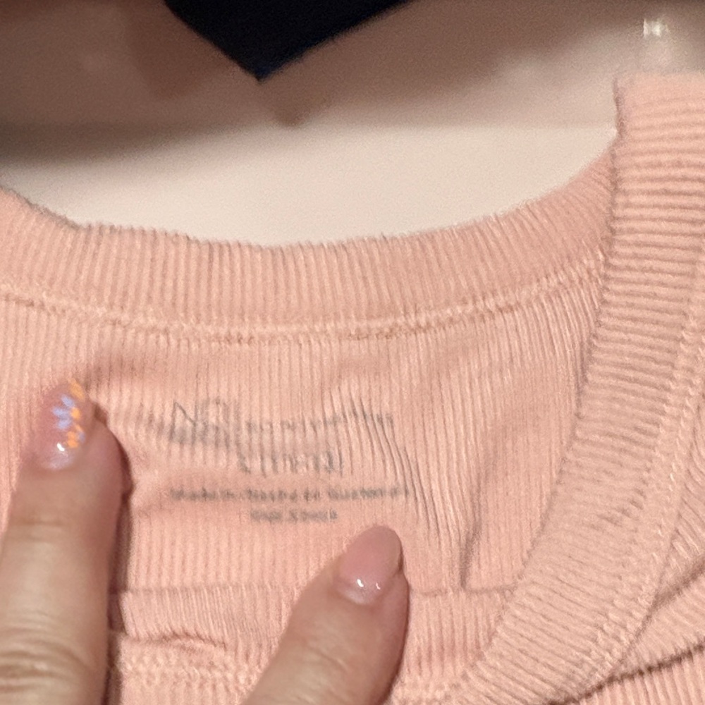 Elegant Peach Long Sleeve Top